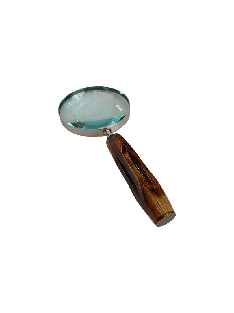BRASS MAGNIFIER HORN VARIEGATED COL HANDLE image 1